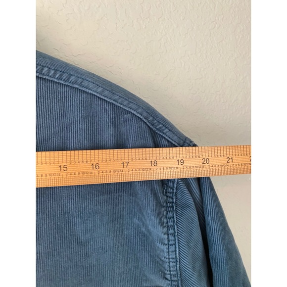 Levi's Corduroy Trucker Jacket Sherpa Lined Denim Coat Blue Size L - Picture 6 of 6